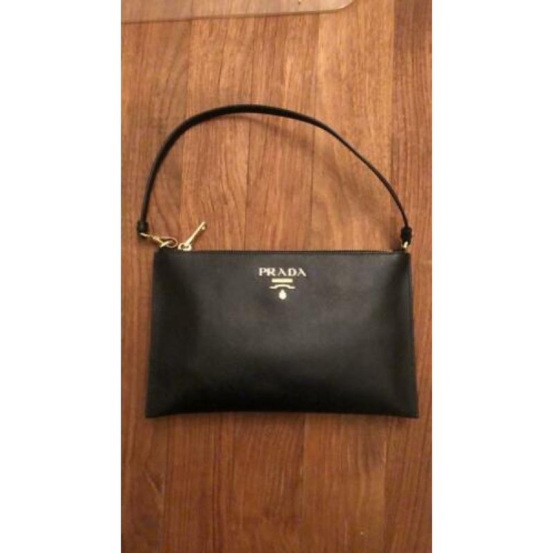 Prada tas zwart leder