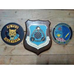 3 wapenschildjes US Airforce