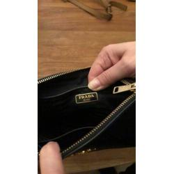 Prada tas zwart leder