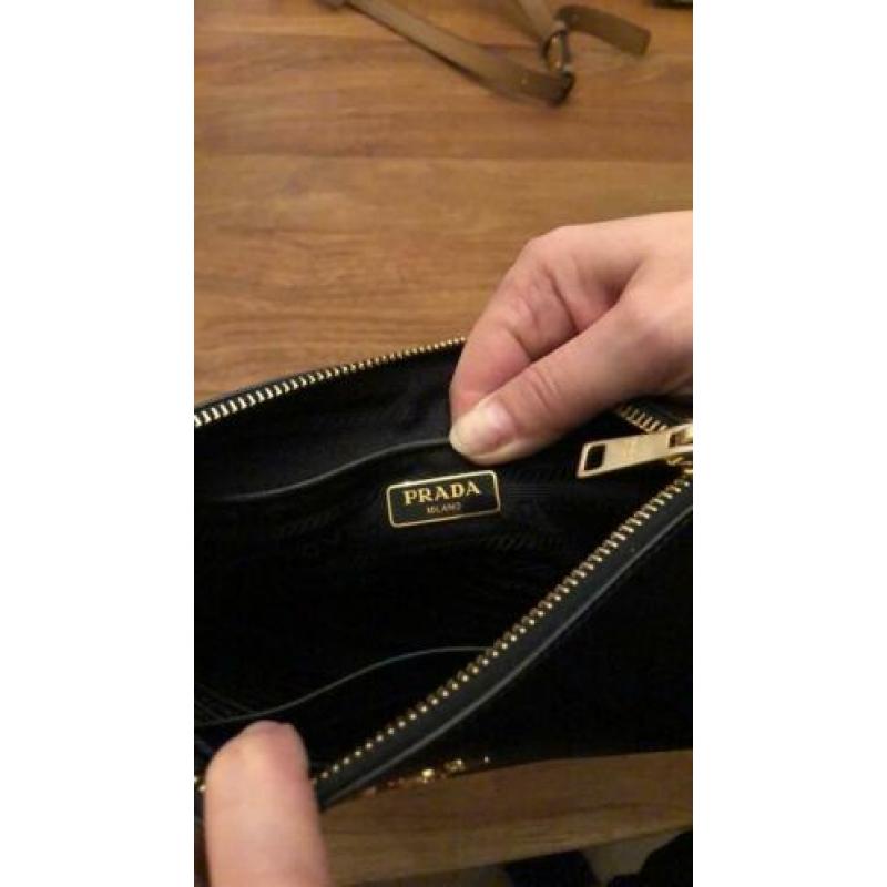 Prada tas zwart leder