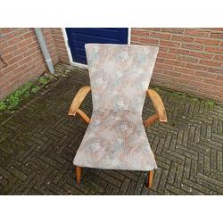 Oude Stoel - webe eiken gelderland Brocante Vintage Retro
