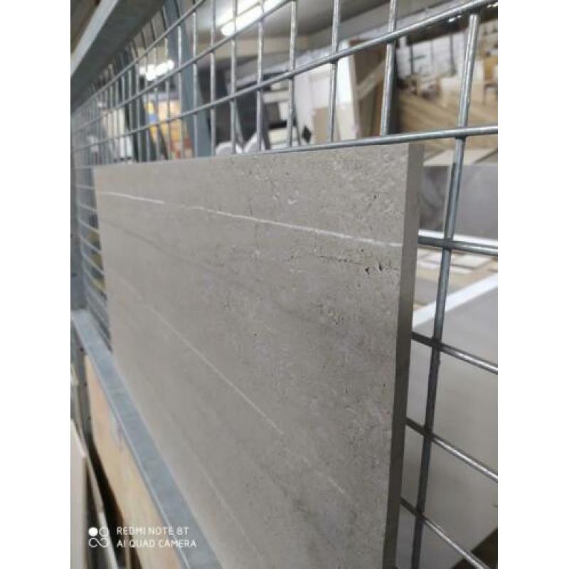 Vloer/wandtegel Grijs 45x90 170m2 Nieuw *129