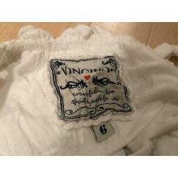 Vingino top wit maat 6/116 zgan
