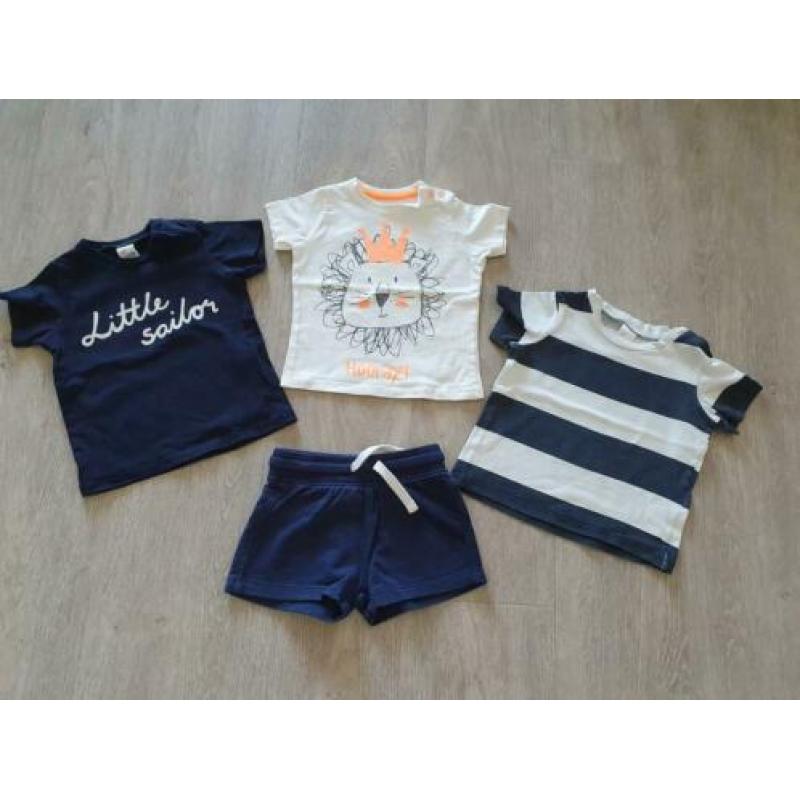 Leuke shirtjes en broekje voor jongetje maat 68