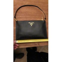 Prada tas zwart leder
