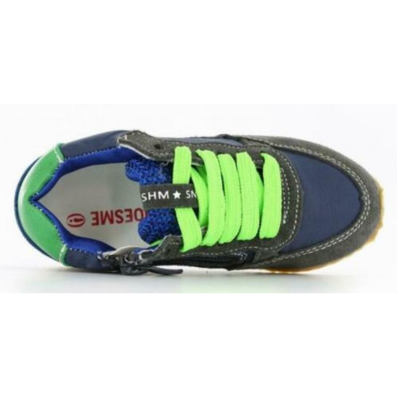 SHOESME maat 34 veter/rits blauw/grijs - gratis verzenden