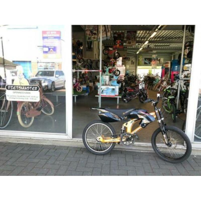 Fietsmaster 20 inch motor crossfiets 3 versnellingen !!