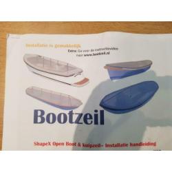 Nieuw zelfbouwpakket afdekzeil motorboot en sloep
