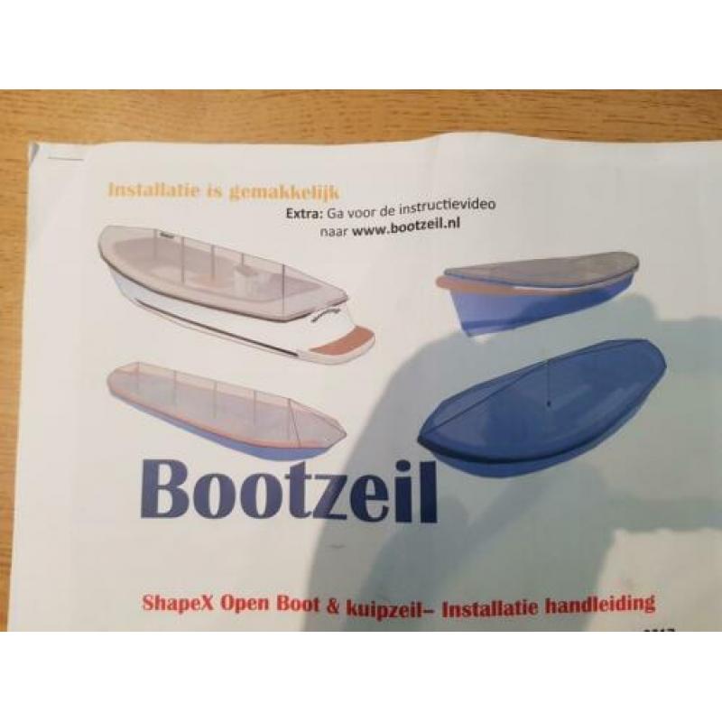 Nieuw zelfbouwpakket afdekzeil motorboot en sloep