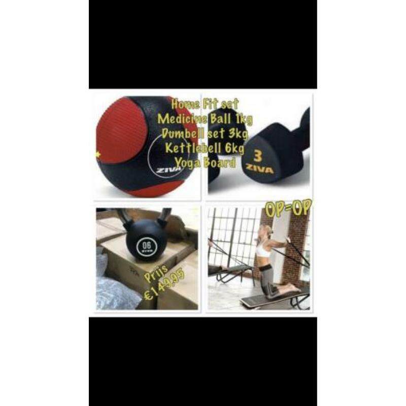 Dumbells - schijven - halters - kettlebells