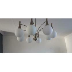 vintage hanglamp Boulanger, ontwerp Sciolari bollen