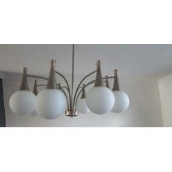 vintage hanglamp Boulanger, ontwerp Sciolari bollen