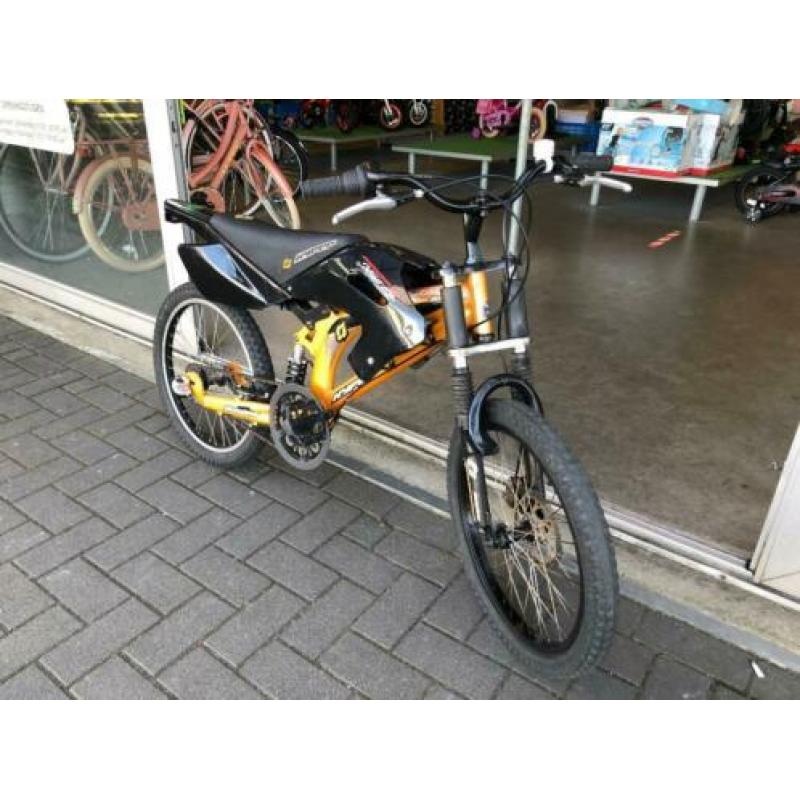 Fietsmaster 20 inch motor crossfiets 3 versnellingen !!