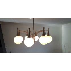 vintage hanglamp Boulanger, ontwerp Sciolari bollen