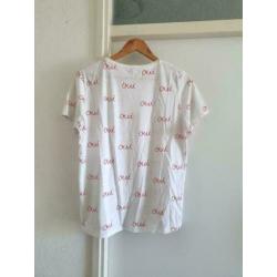 ONLY t Shirt wit+rood L/40 ??PRIJS €6,00??