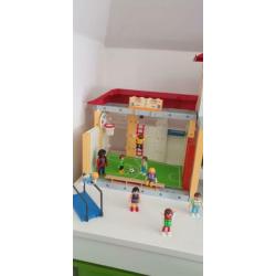 School + gymzaal van playmobile