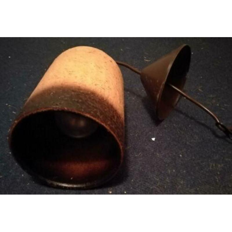 Vintage aardewerken hanglamp - retro