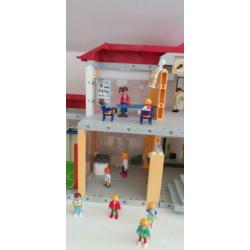 School + gymzaal van playmobile