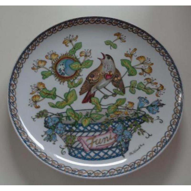 hutschenreuther maandserie wandborden,onderzetters,eierdop
