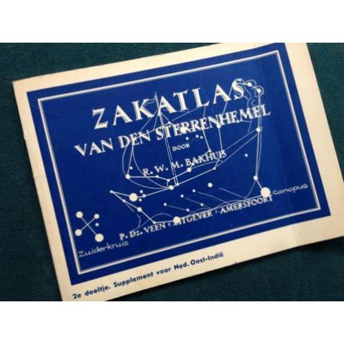 Zakatlas van den sterrenhemel in Nederlands Indië. 1930