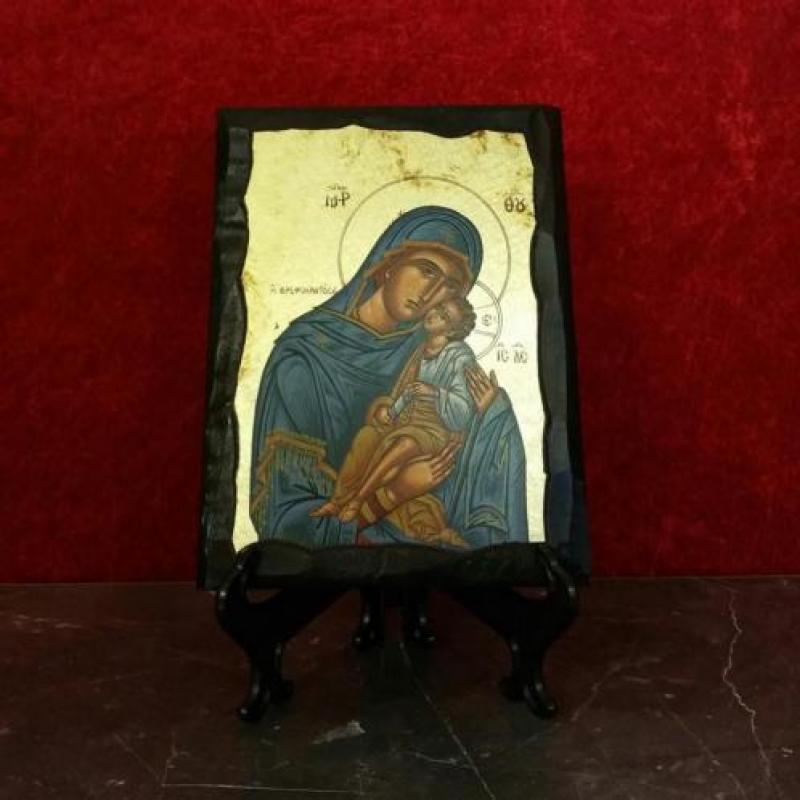 Op Byzantijnse wijze handgemaakte Grieks Orthodoxe iconen