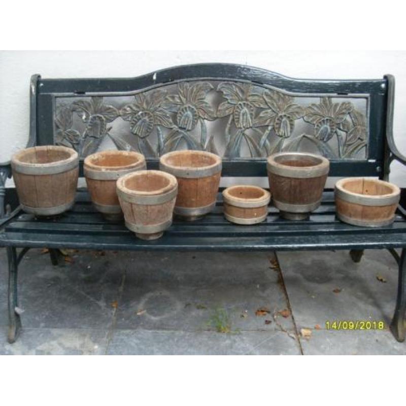 Te koop aangeboden oude houten Kaastonnen nr 2210