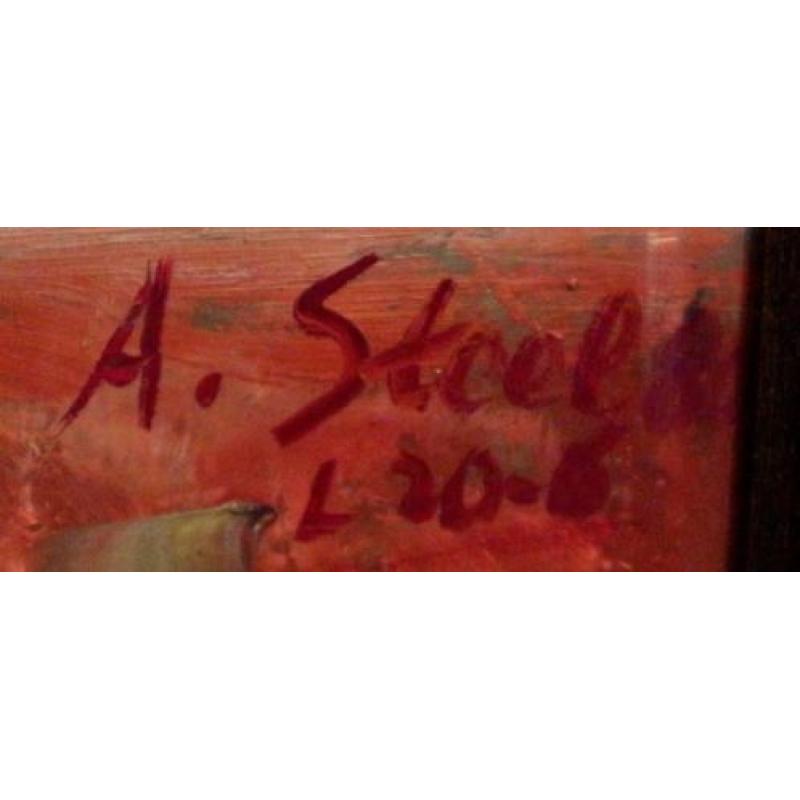 Albert Steel, vaas met rozen
