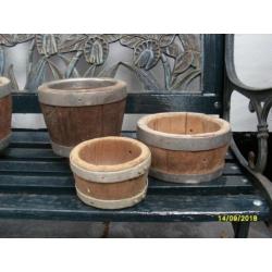 Te koop aangeboden oude houten Kaastonnen nr 2210