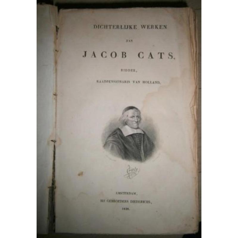 Dichterlijke Werken van Jacob Cats (1828) [Zeldzaam]