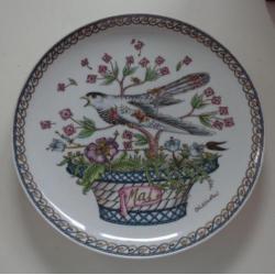 hutschenreuther maandserie wandborden,onderzetters,eierdop