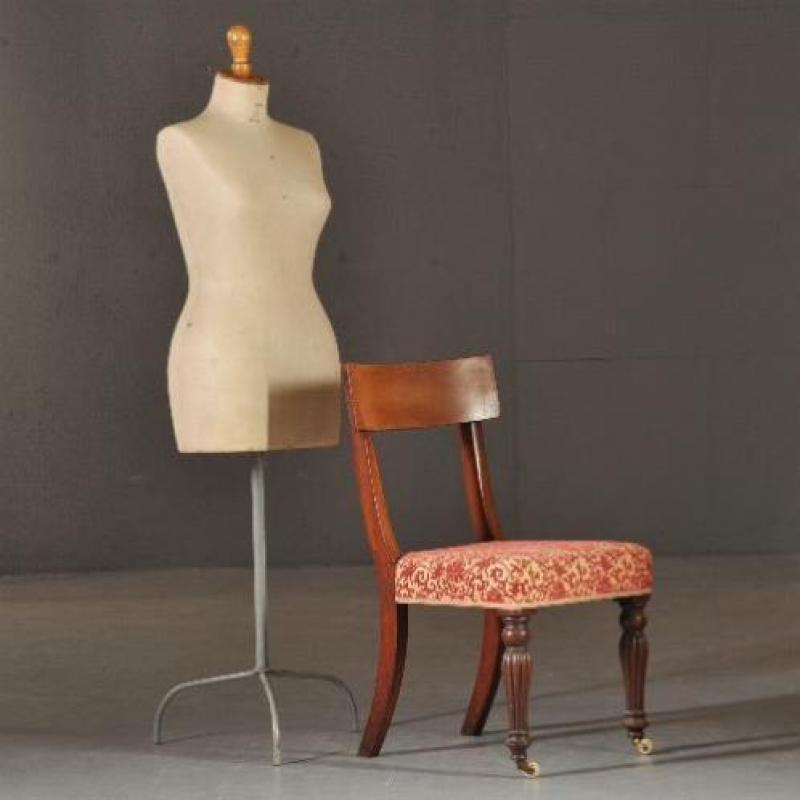 Antieke stoelen / Stel van 8 Engelse vroeg Victoriaanse e...