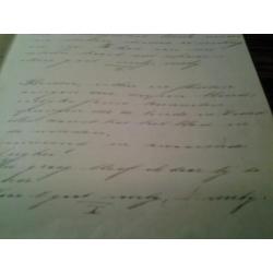 Handgeschreven schrift. Jaren 30..