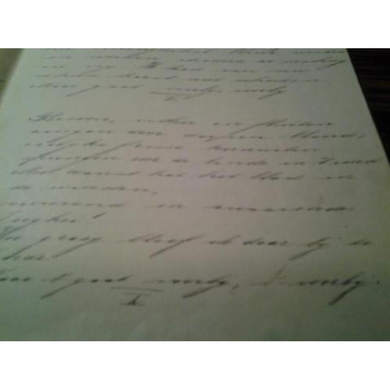 Handgeschreven schrift. Jaren 30..