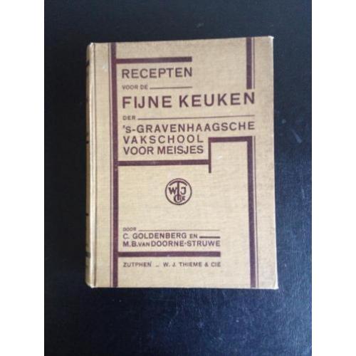 C. Goldenberg - Recepten voor de fijne keuken - Ca 1925