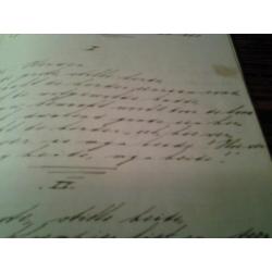 Handgeschreven schrift. Jaren 30..