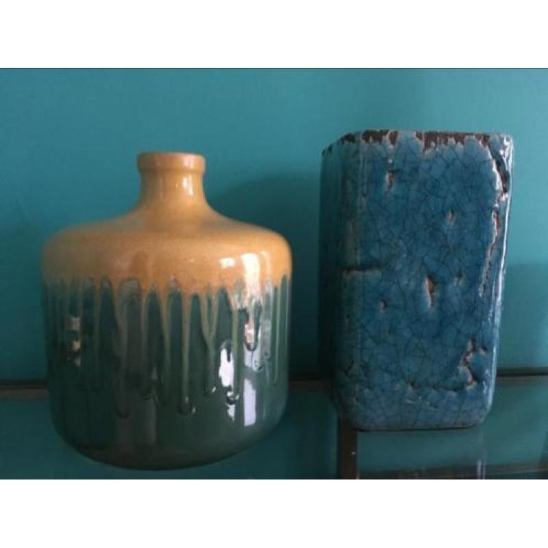 Fantastische vaas aardewerk vintage look