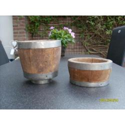 Te koop aangeboden oude houten Kaastonnen nr 2210