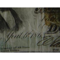 confederte fifty dollars 1863.civil war.