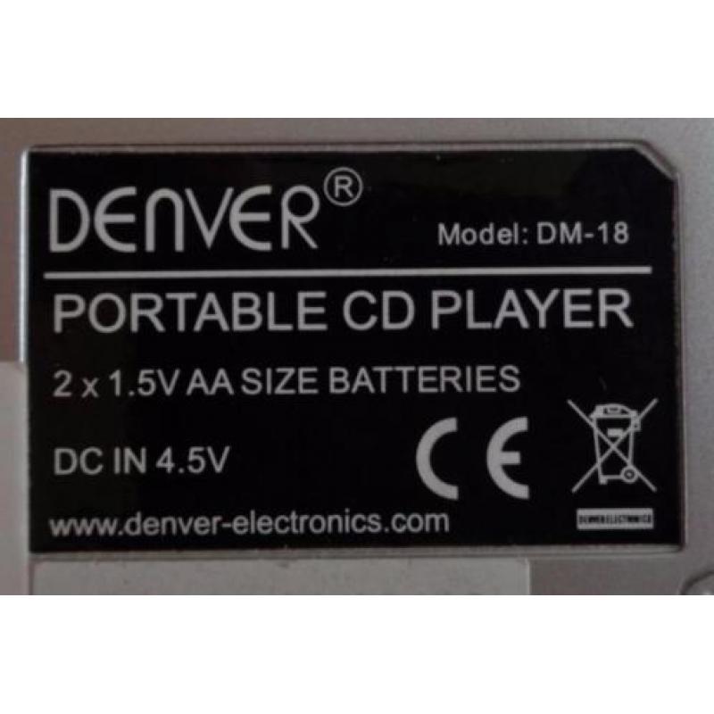 DENVER DM-18 WALKMAN DISCMAN draagbare CD speler portable pl