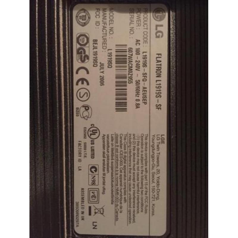 Beeldscherm LG flatron