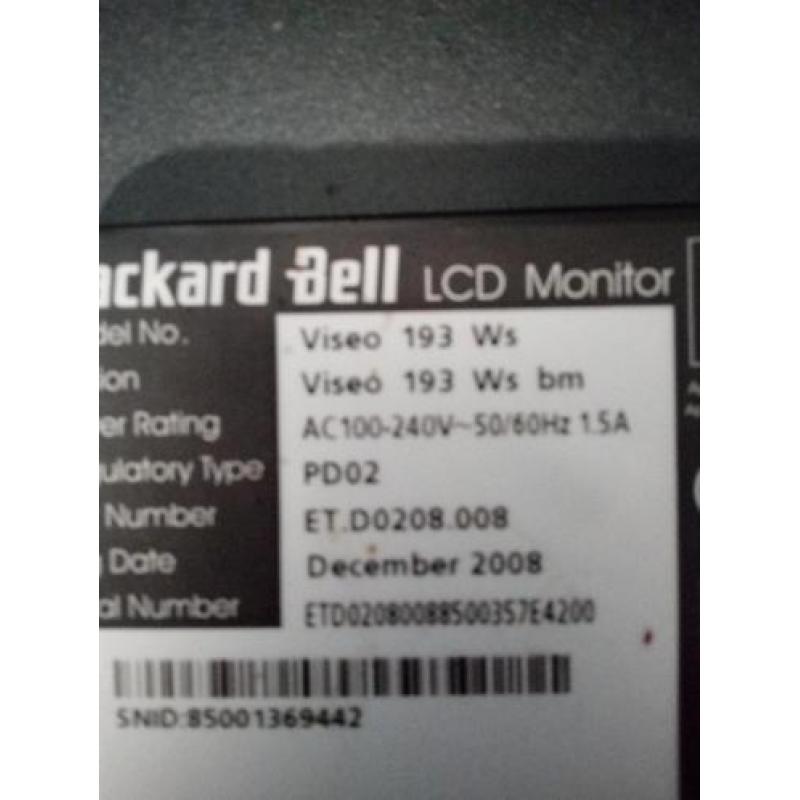 monitor packard bell