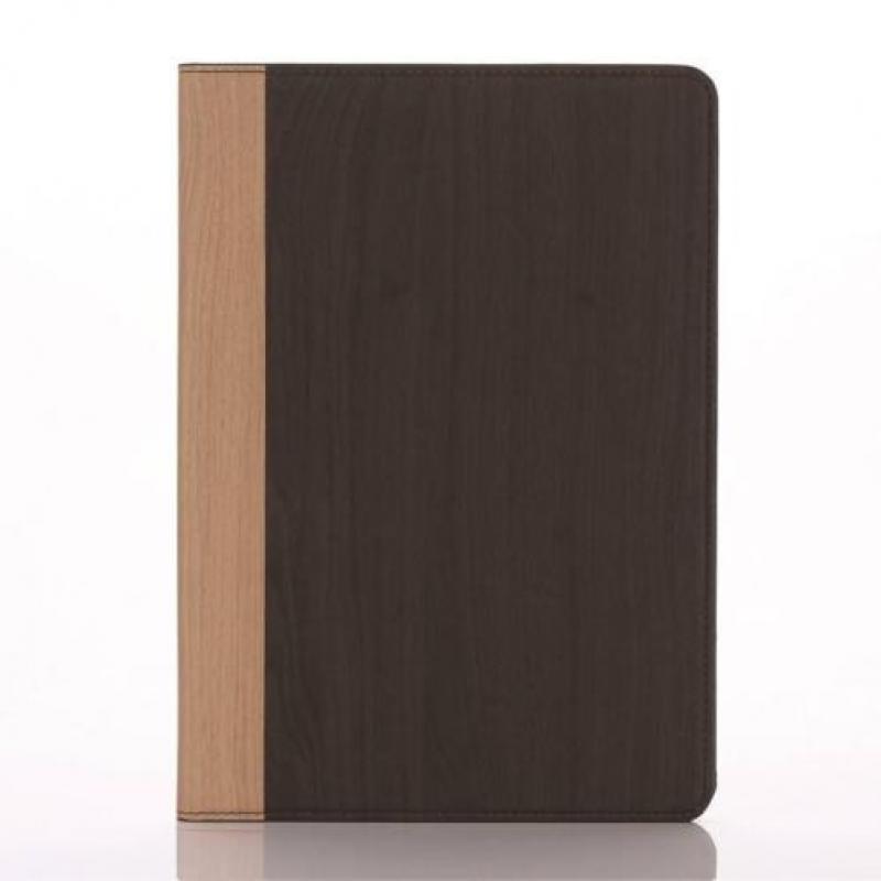 Stand flip houtlook grijs hoes iPad Pro 9.7 inch