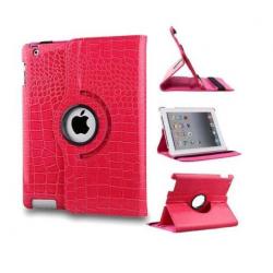 iPad Air 2 Krokodillen lederen hoes 360 graden leer - Roze