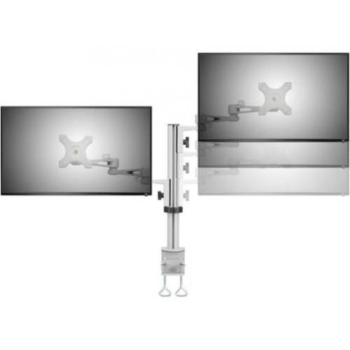 SpeaKa Professional Dual Monitor-tafelbeugel met C-klem