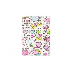 iPad Pro 12.9 - hoes, cover, case - PU leder - Love text