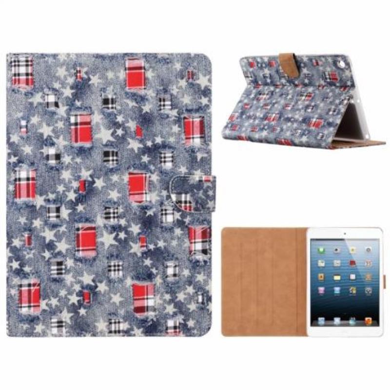 Ntech iPad 9.7 inch (2018) / (2017) Ster & Denim Design Boo