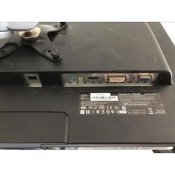 Viewsonic scherm 60 cm met muurbeugel