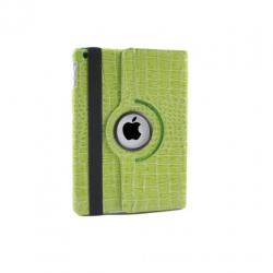 iPad Air 1 Krokodillen lederen hoes 360 graden leer - Groen