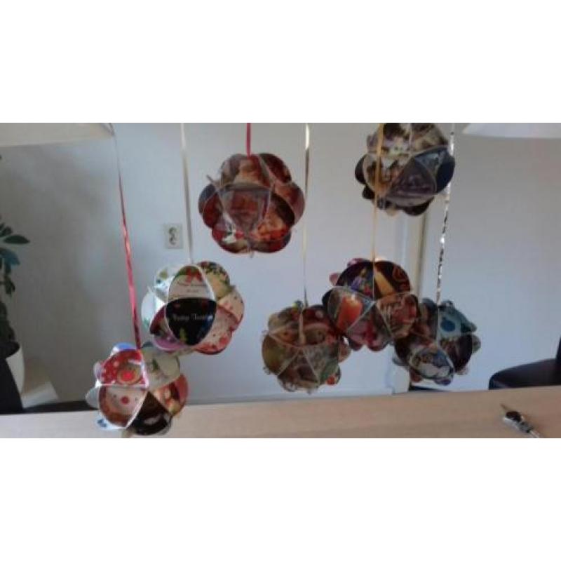 Kerstballen karton voor decoratie