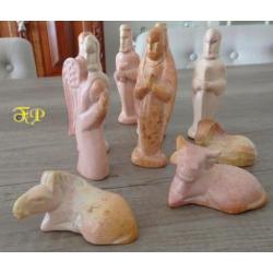 Kerst groep 9 delig natuursteen/marmer